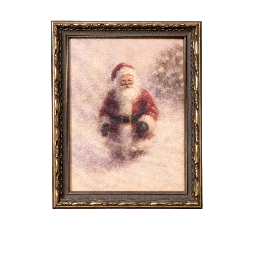 Father Christmas Vintage Print