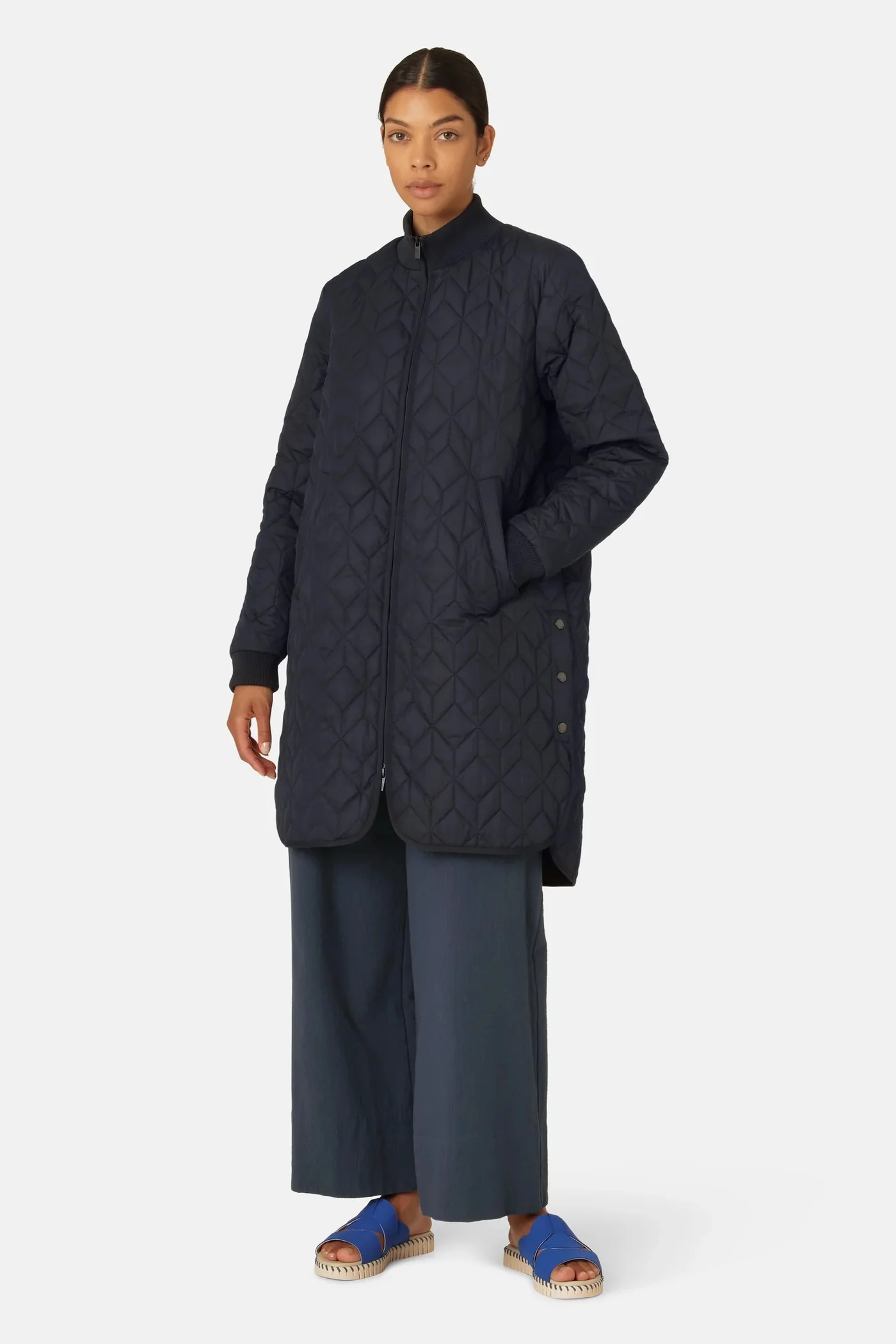 Ilse Jacobsen Long Quilted Coat ART06