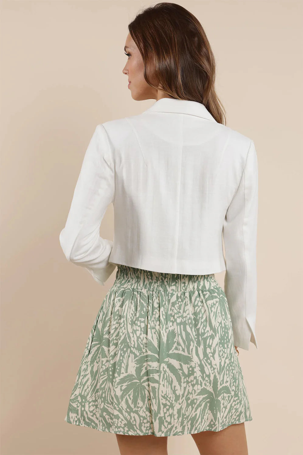 Coastal Calm Cropped Blazer