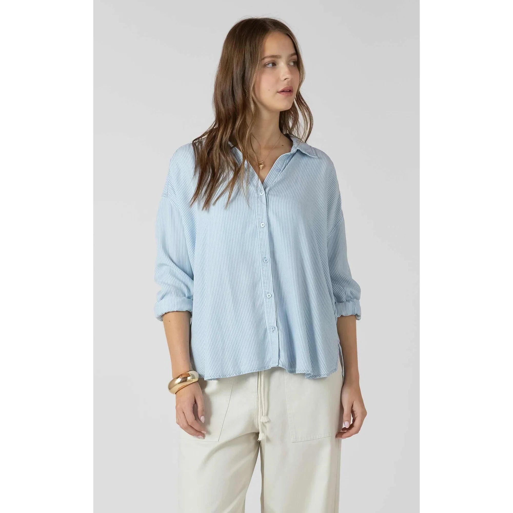Relaxed Button Front Shirt