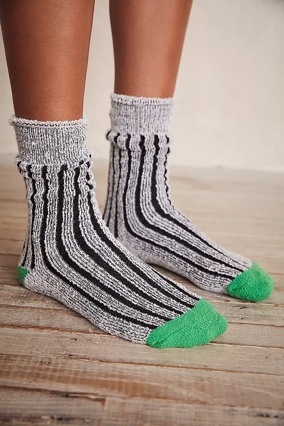 Free People Plush Inside Out Crew Socks