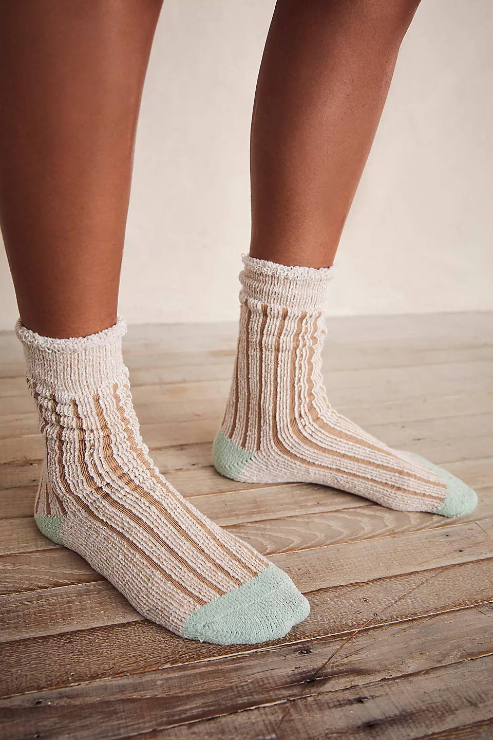 Free People Plush Inside Out Crew Socks