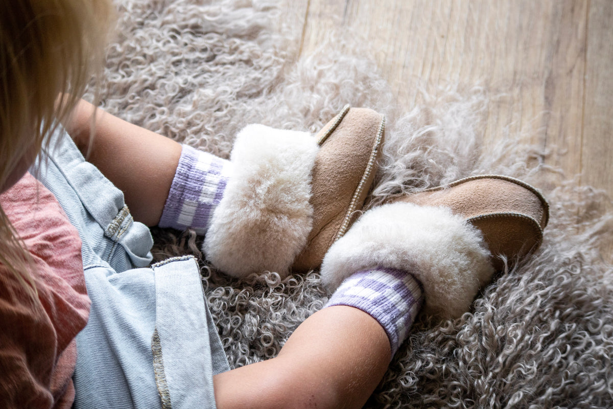 Baby Booties | Natural Sheepskin