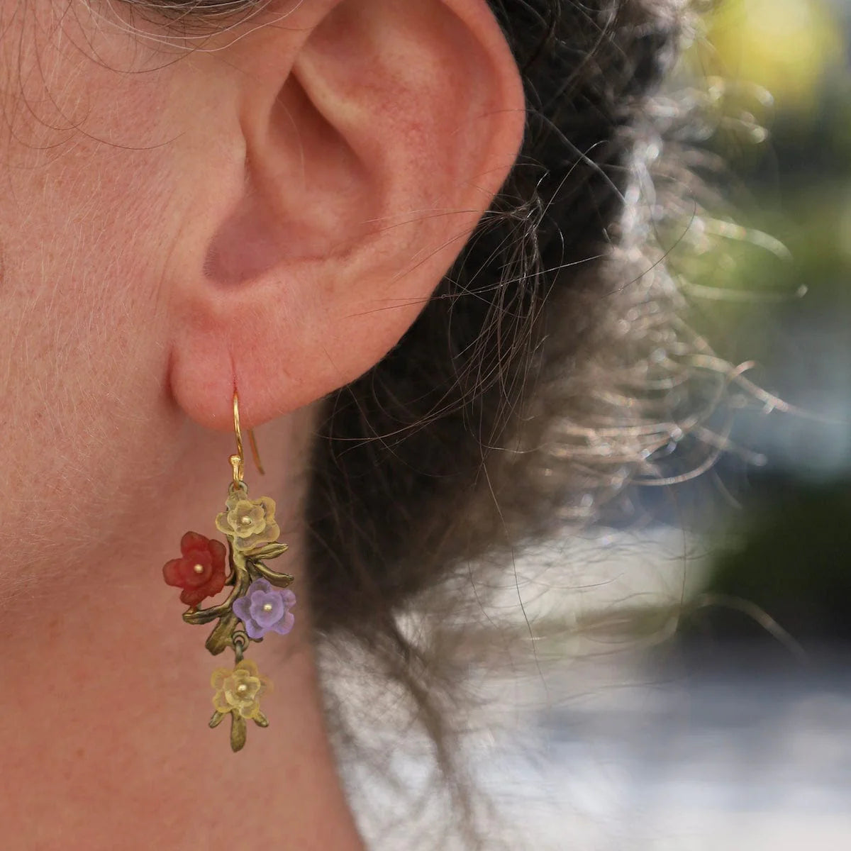 Mum Cluster Drop Earrings