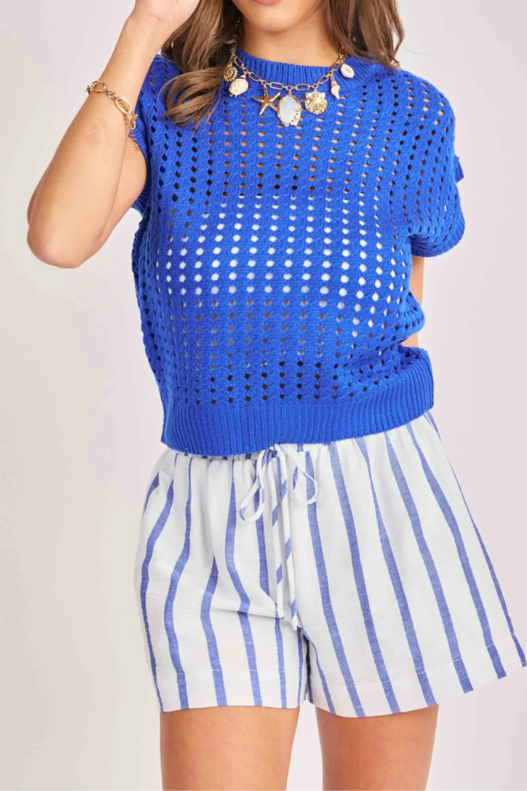 Elia Open Knit Pullover