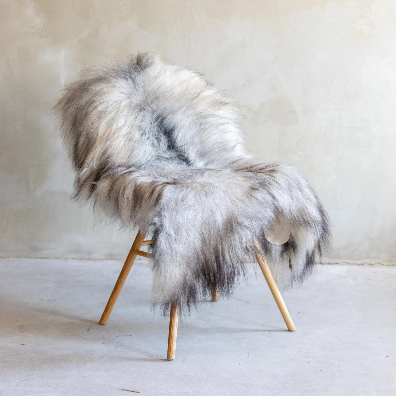 Icelandic Sheepskin | Natural Gray | Long Wool