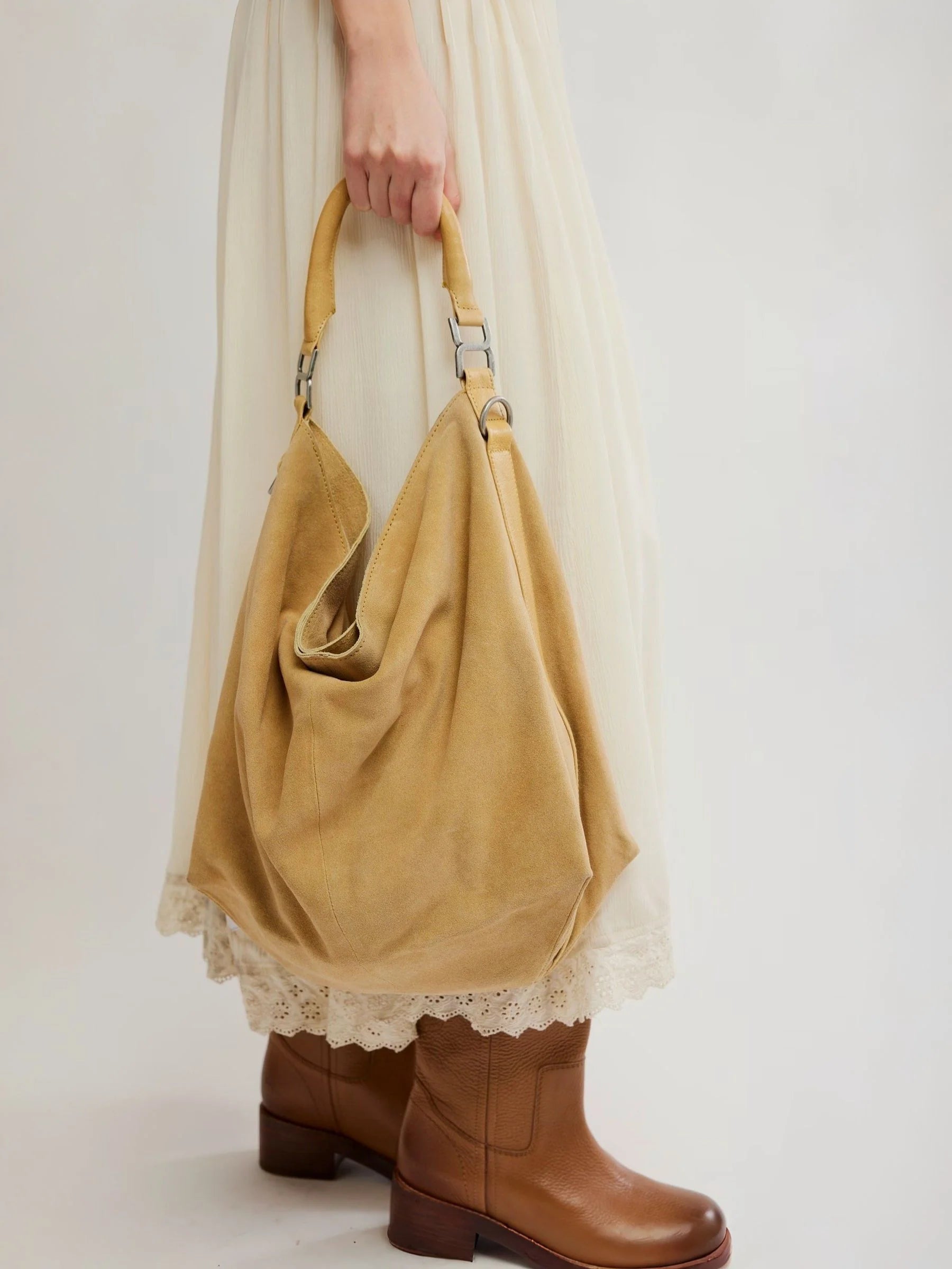 Free People Suzie Suede Slouch Tote