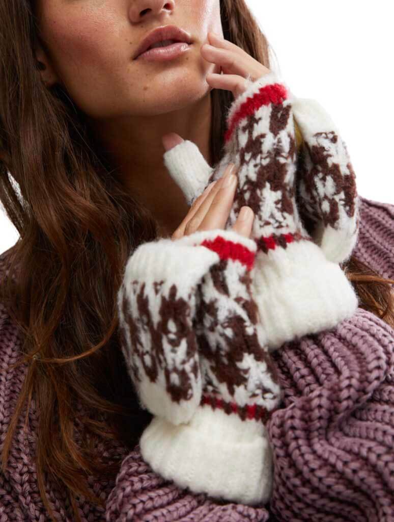 Free People - First Frost Fairisle Gloves