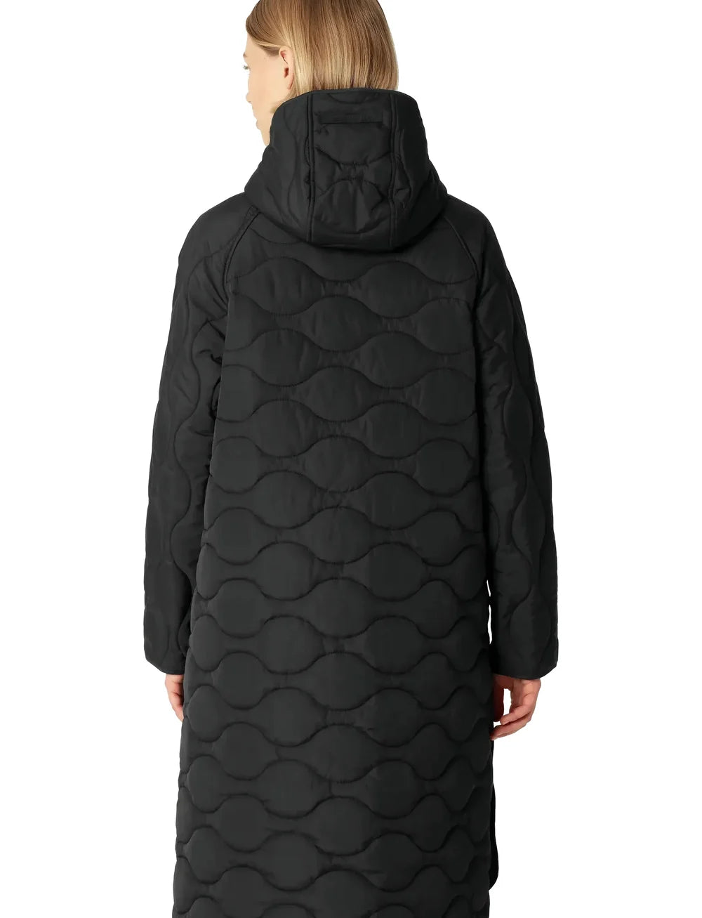 Ilse Jacobsen Long Quilted Hooded Jacket