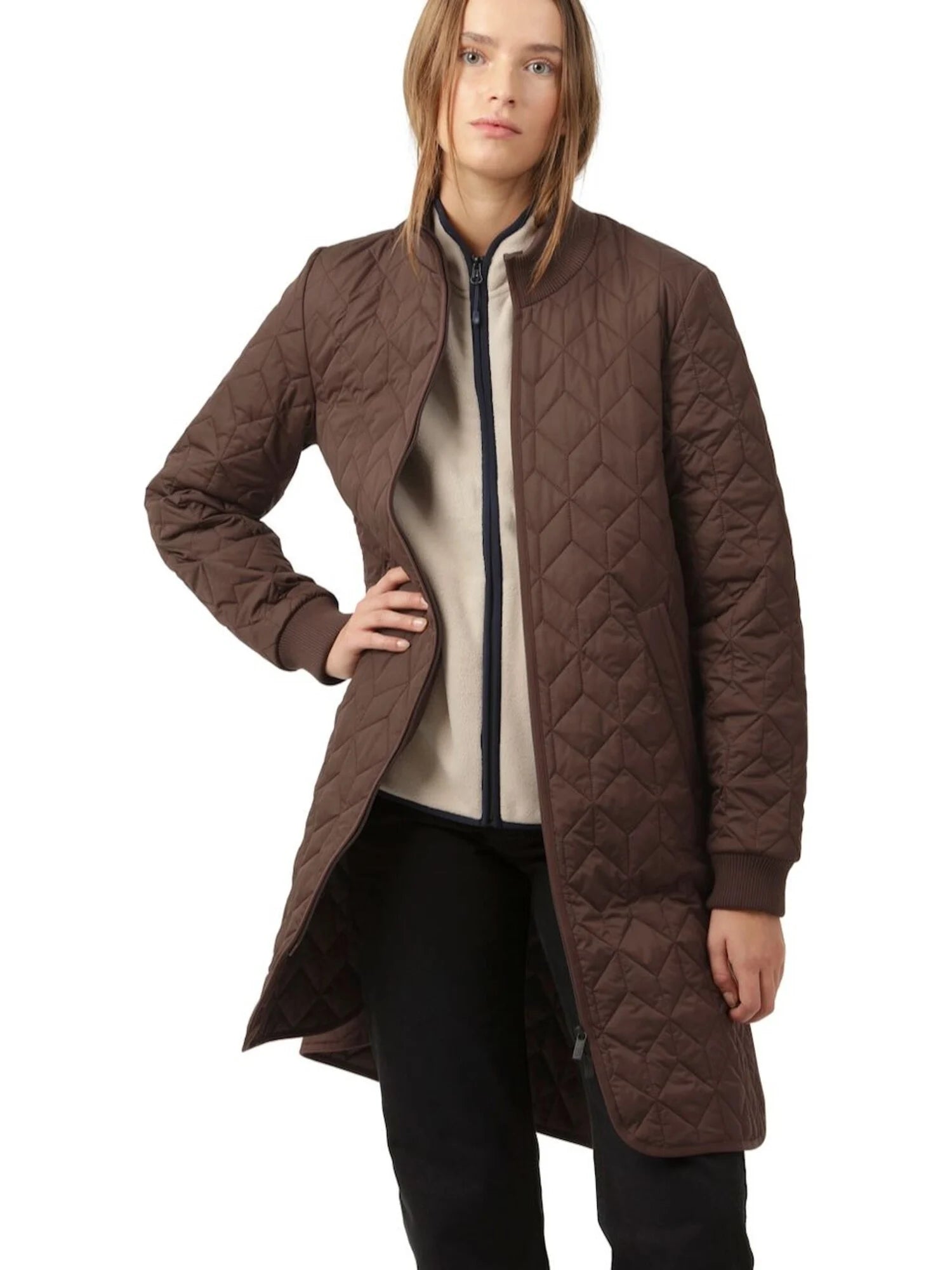 Ilse Jacobsen Long Quilted Coat ART06