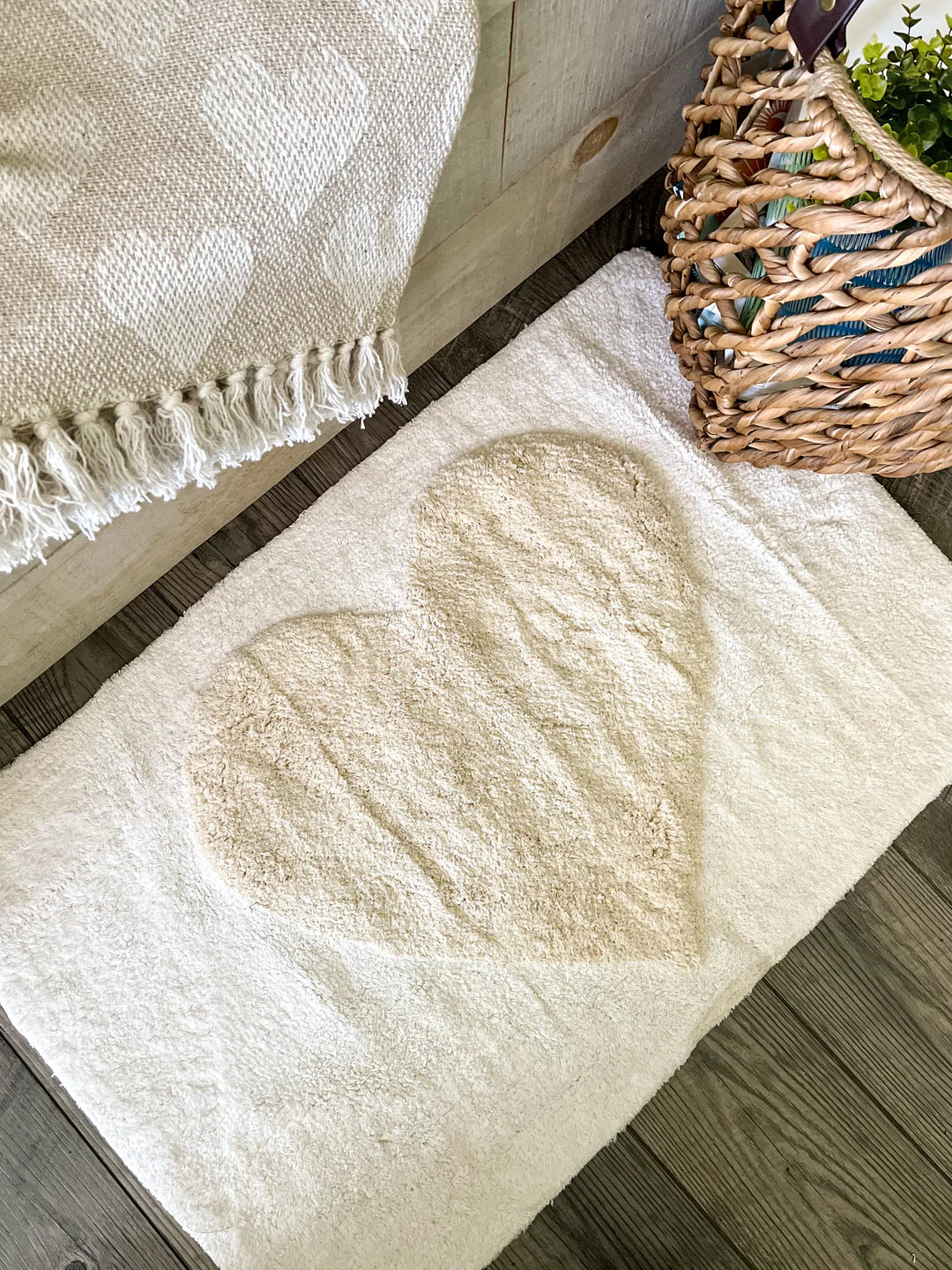 Heart Bath Mat