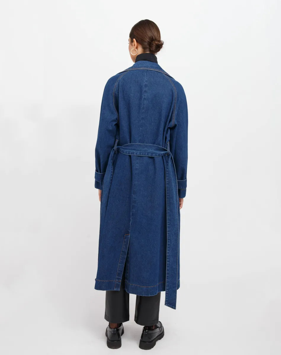 Caitlin Denim Trench