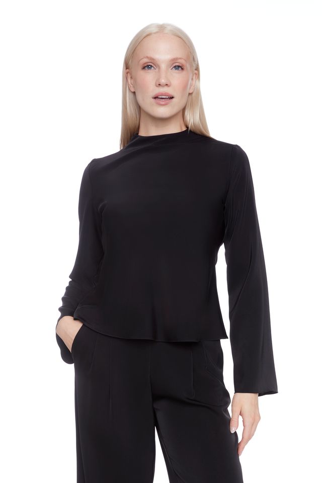 Lindsay Satin Bell Sleeve Top