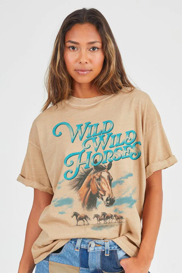 Wild Wild Horses Boyfriend Tee