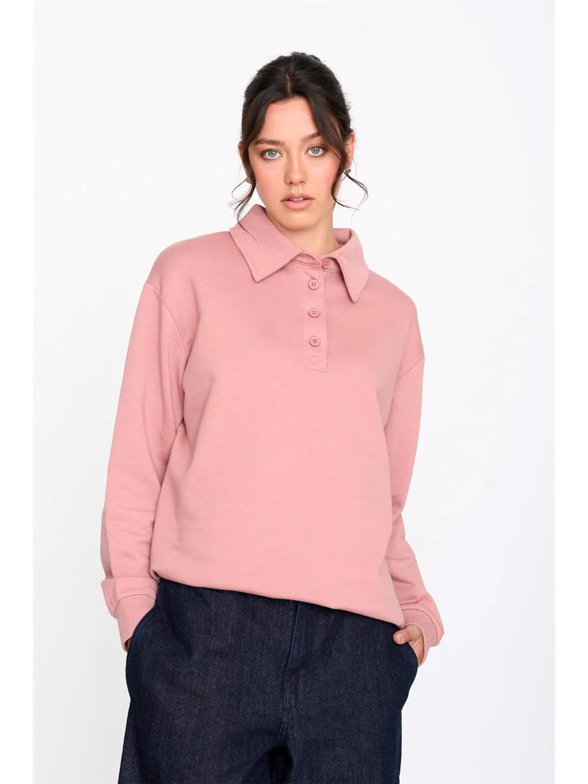 Rose Collar Sweatshirt