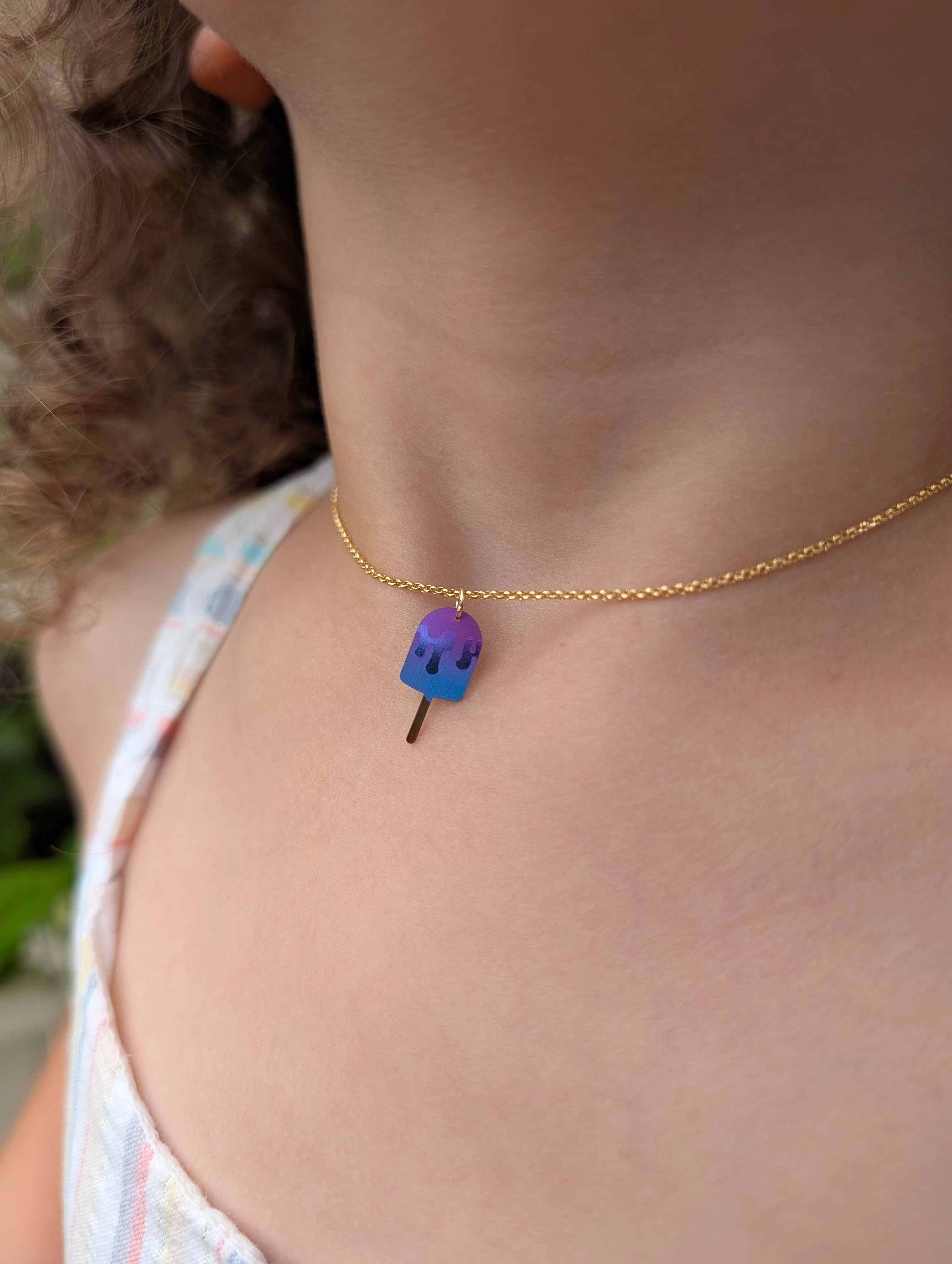 Popsicle Pendant Necklace - Kids