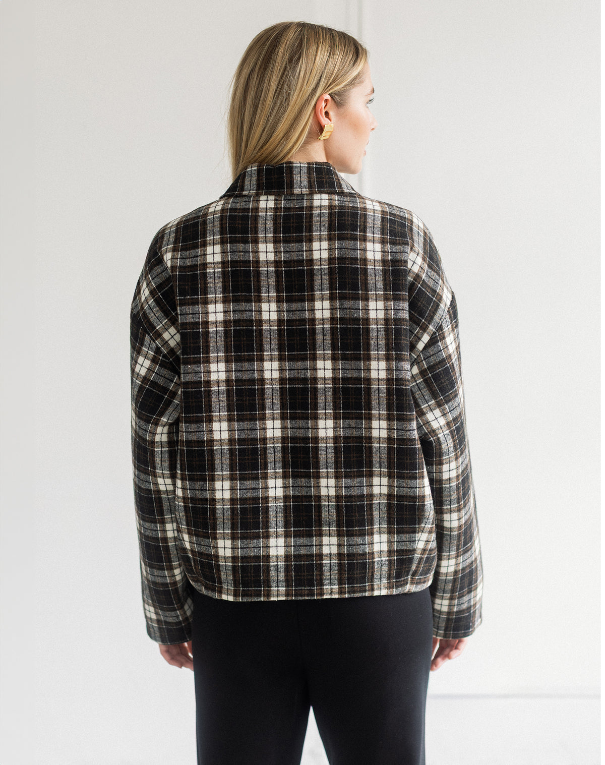 Plaid Bubble Jacket