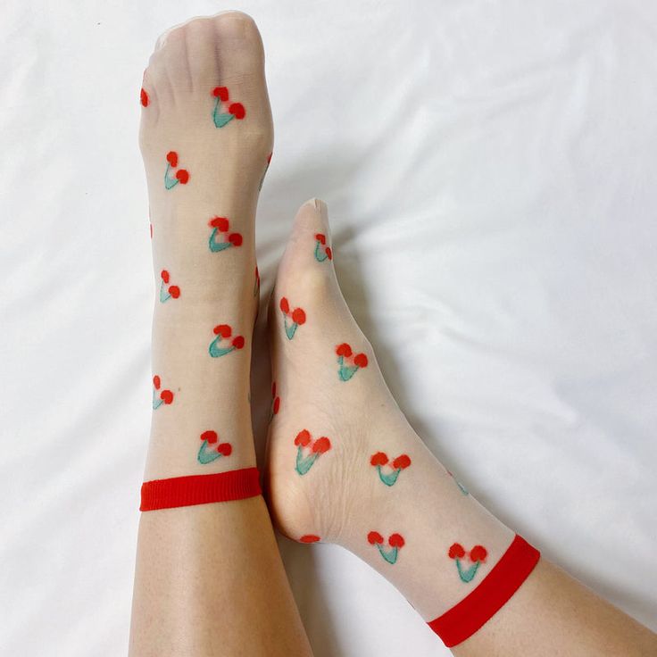 Sheer Fruit Socks