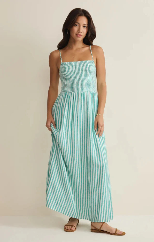 Bayside Stripe Midi Dress