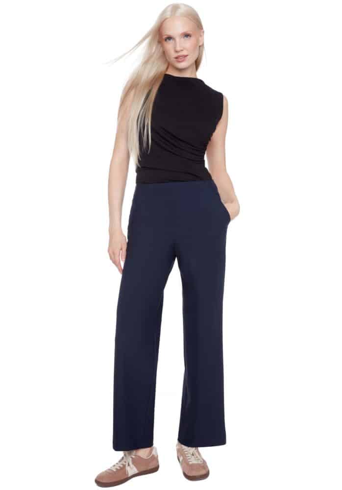 SAMMY PRECISION PONTE WIDE-LEG FULL-LENGTH PANT