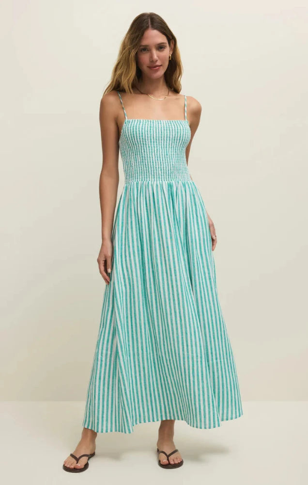 Bayside Stripe Midi Dress