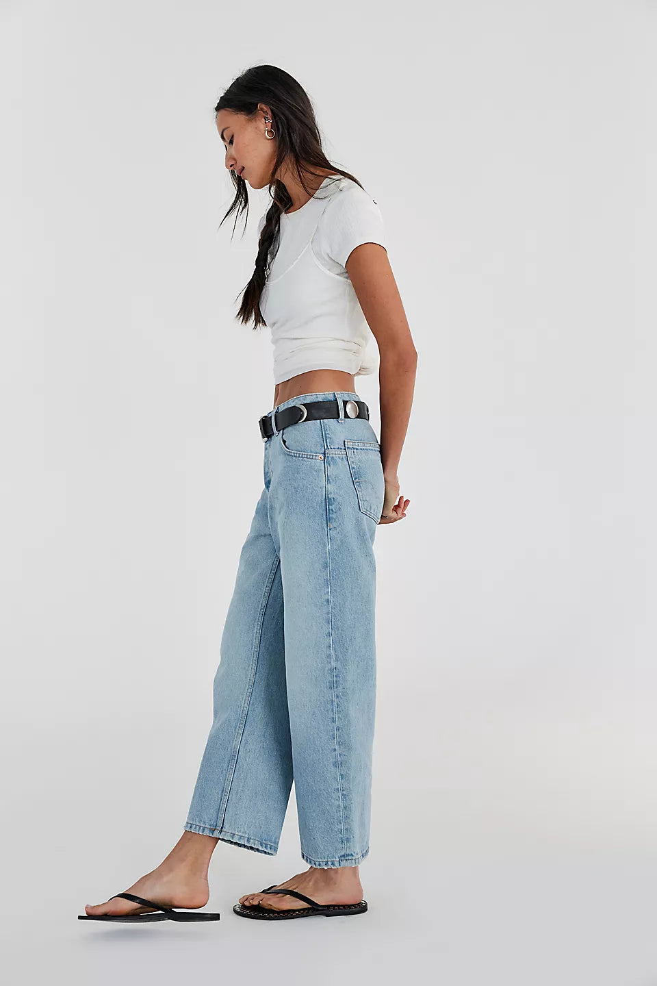 Free People Deep Trance Dropped Boyfriend Jeans