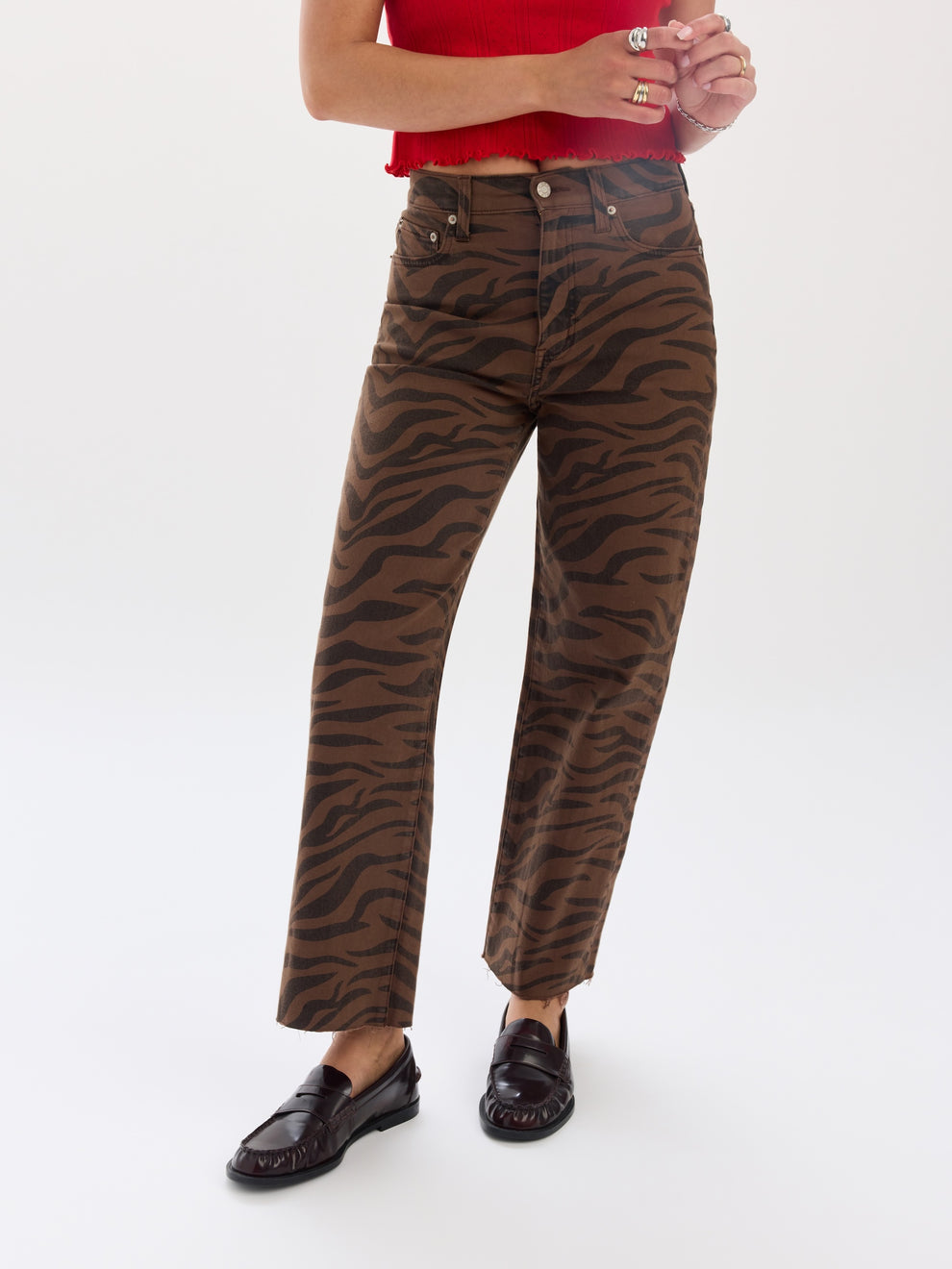 Pleaser High Rise Desert Zebra