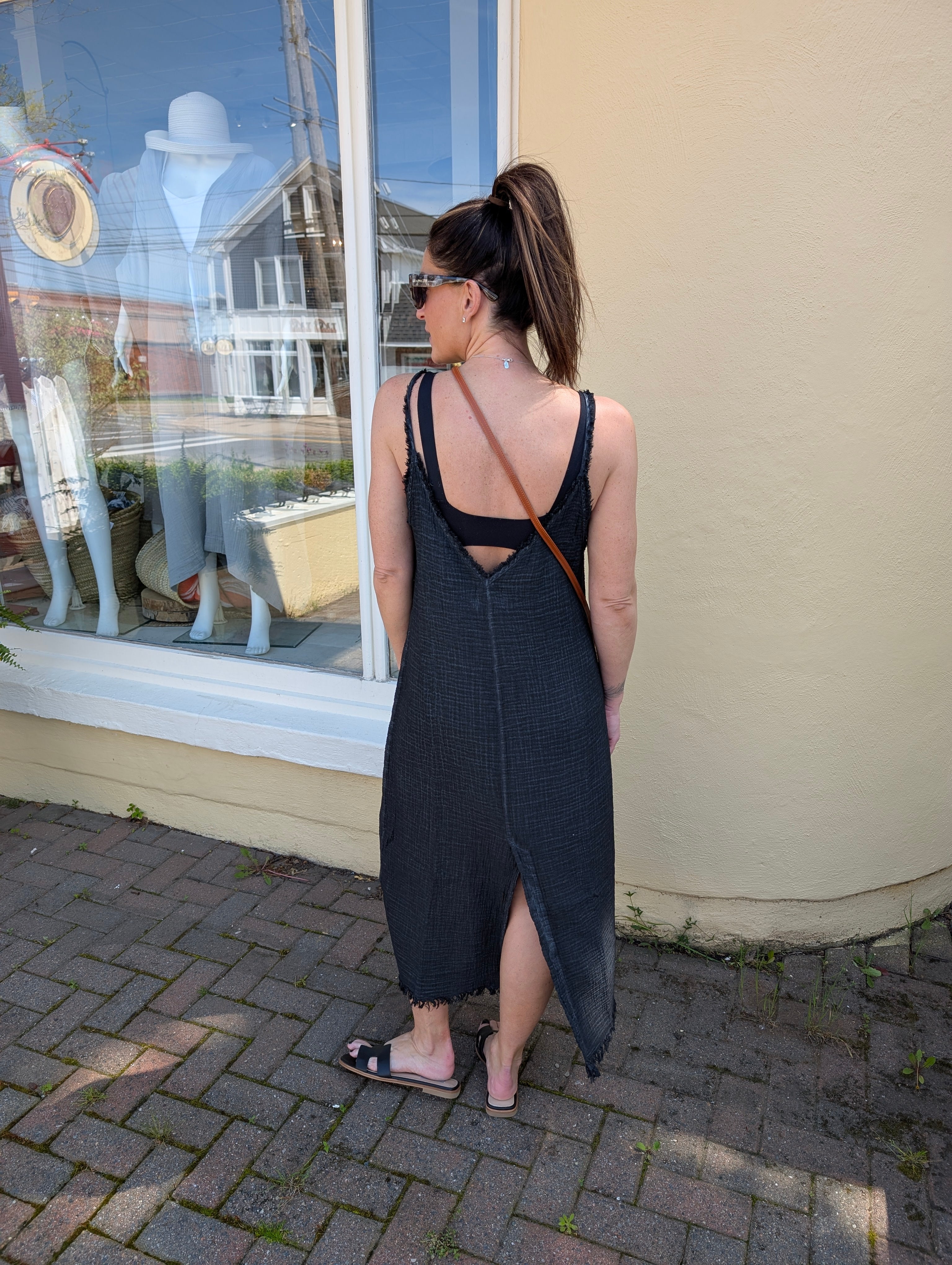 Crinkle Strappy Dress