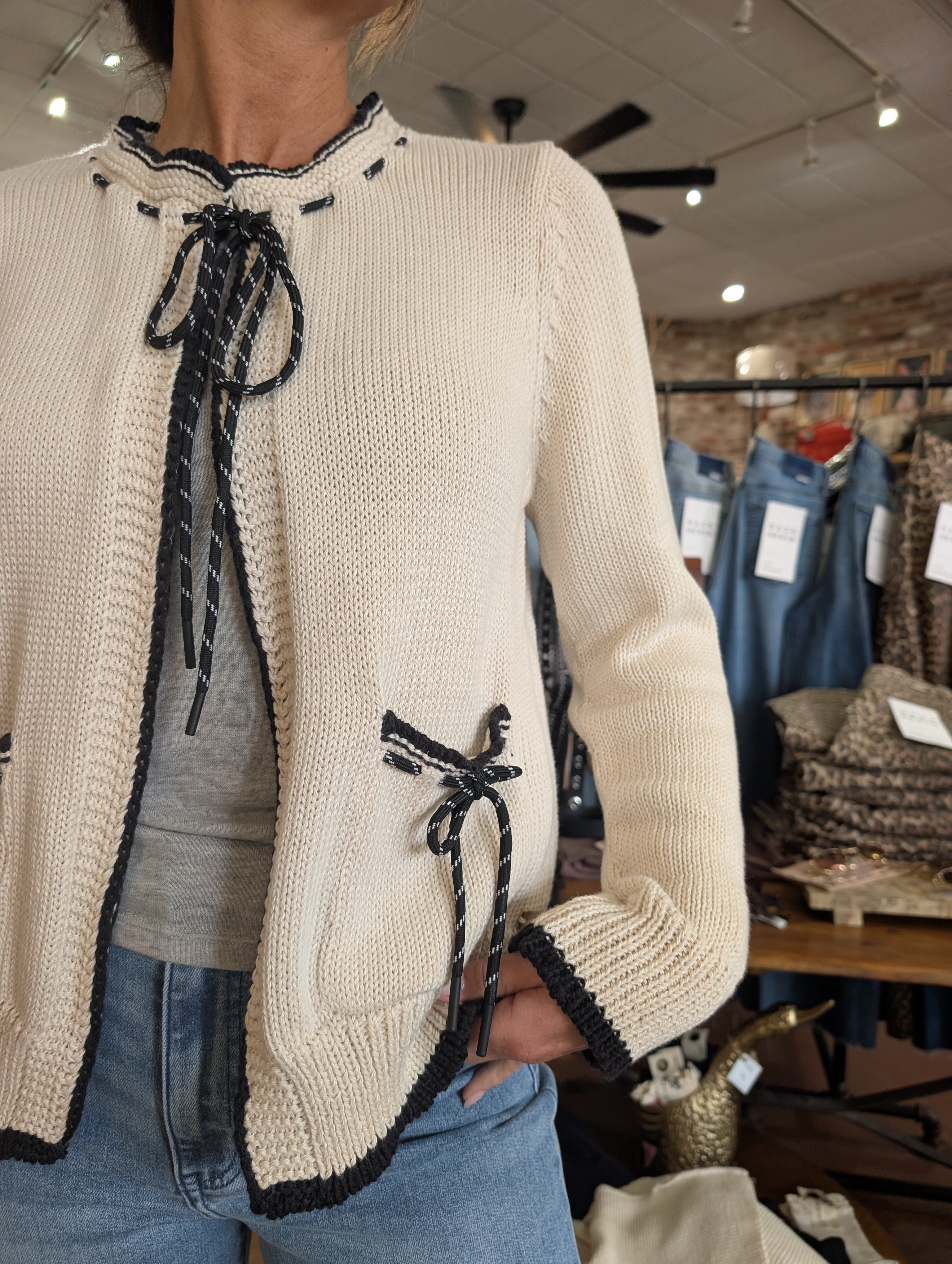 Bow Cardigan