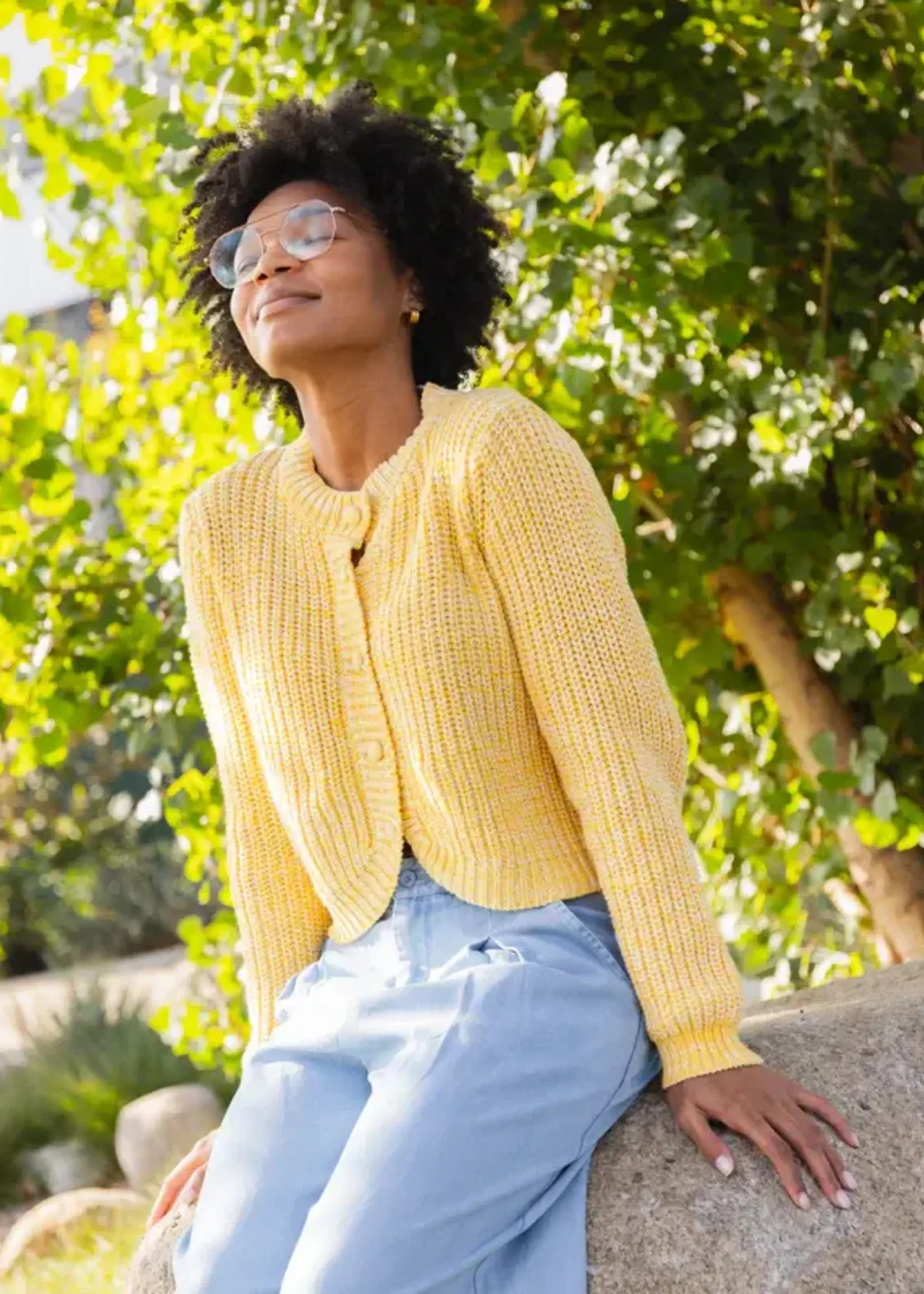 Sunroof Tulip Hem Cardi