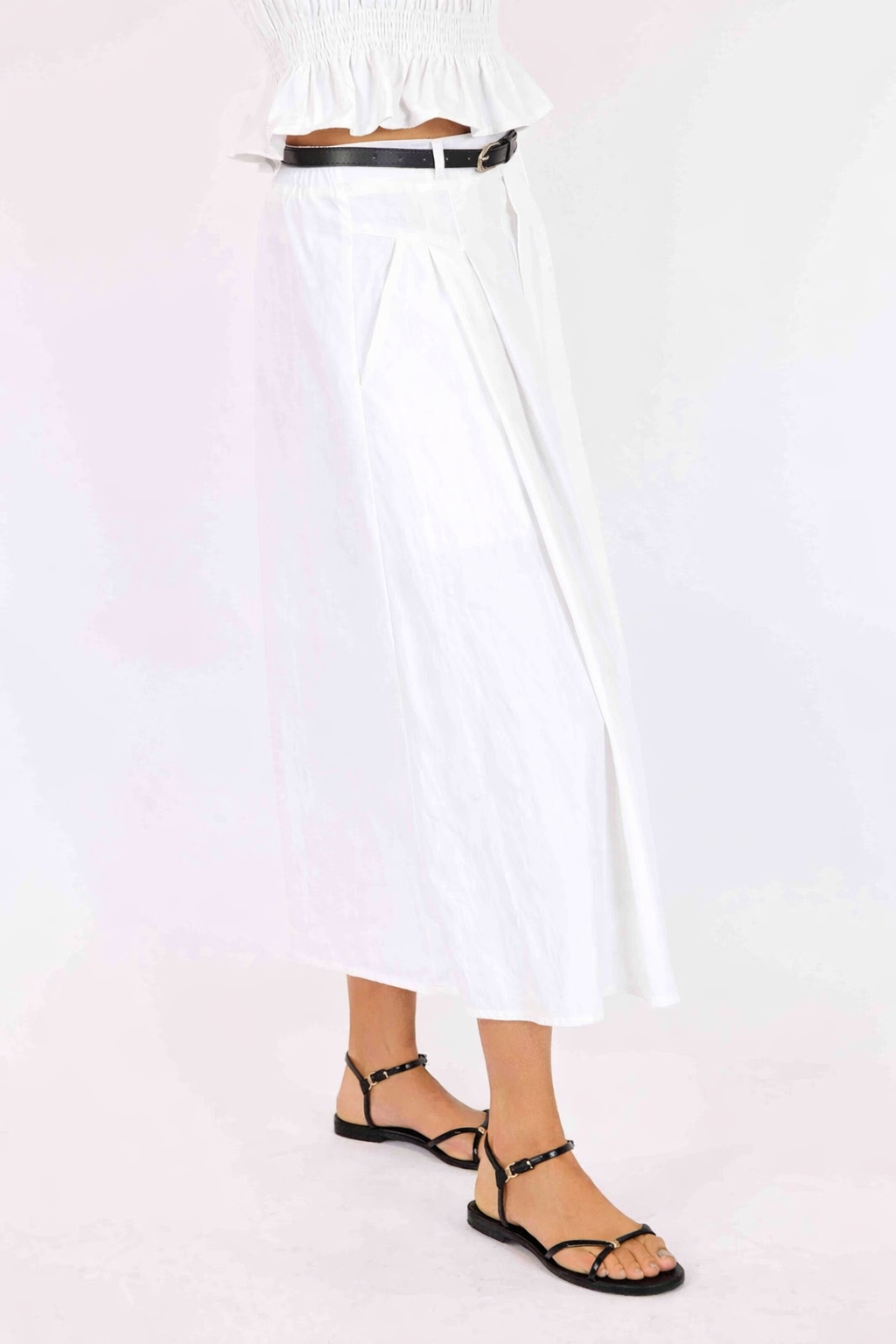 Central Park Midi Skirt w Belt