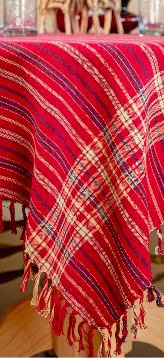 Cinnamon Plaid Table Runner