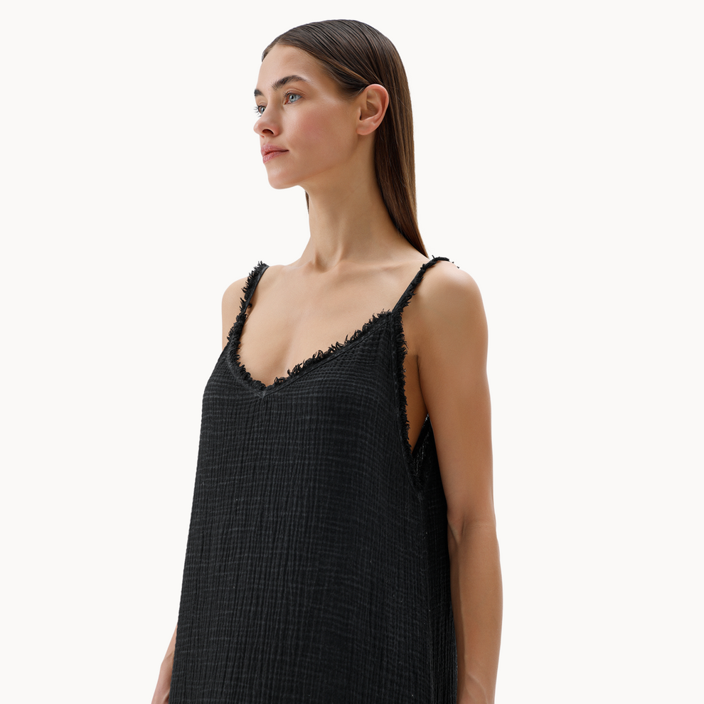 Crinkle Strappy Dress