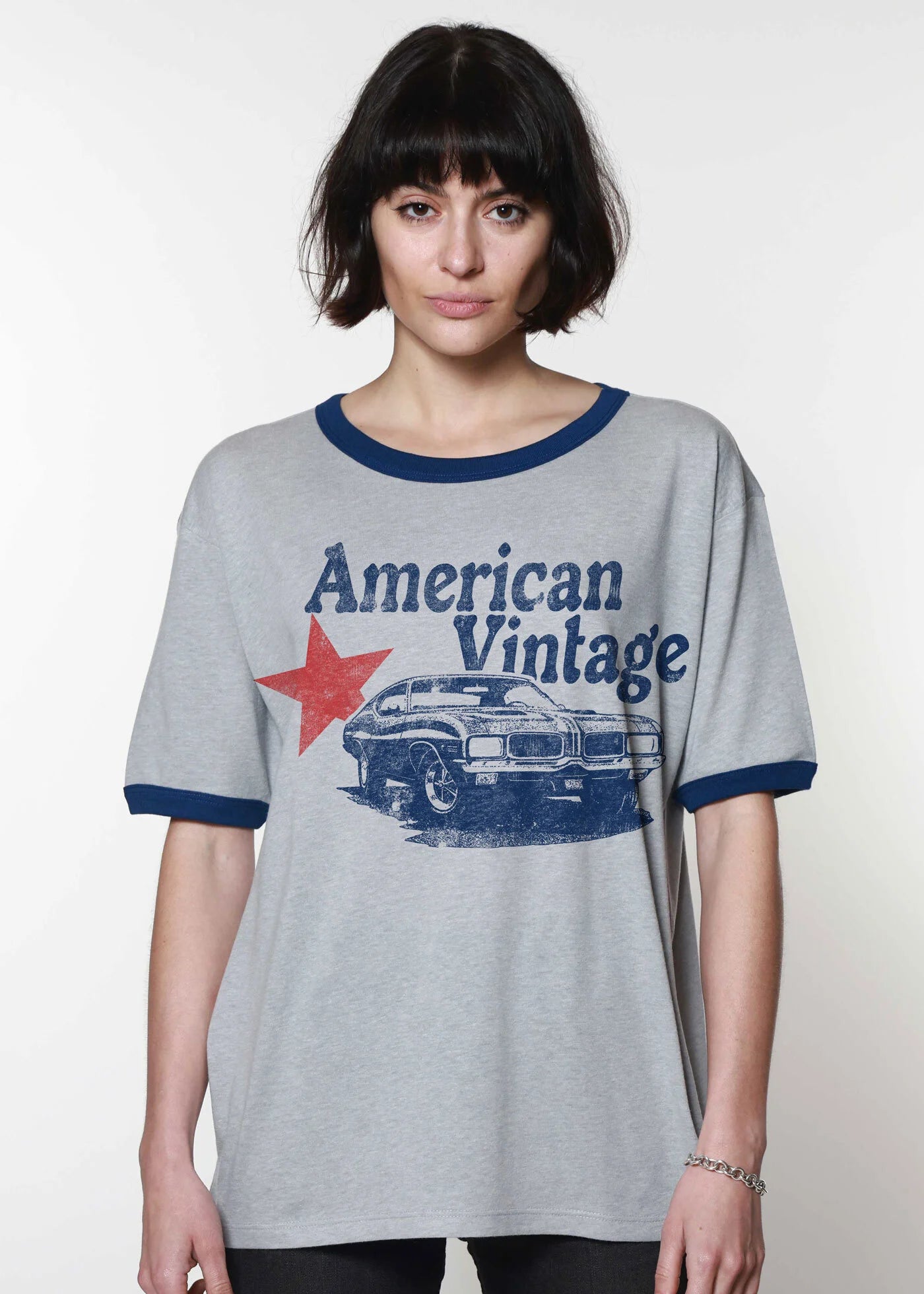 American Vintage Slouchy Ringer Tee