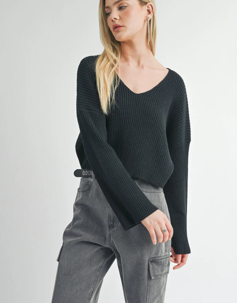 Sage the Label Julia V-Neck Sweater