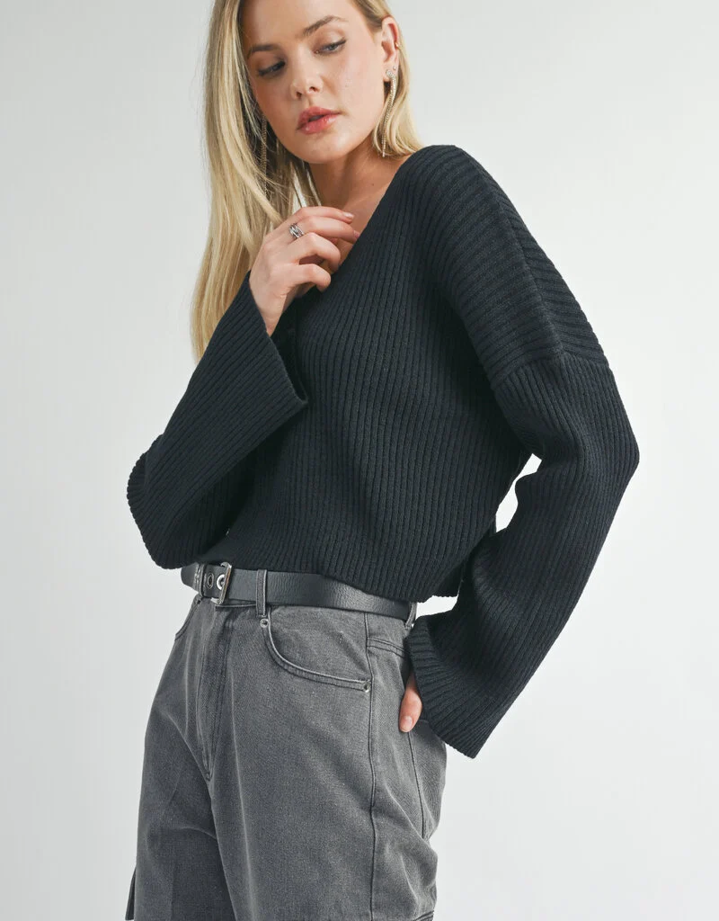 Sage the Label Julia V-Neck Sweater