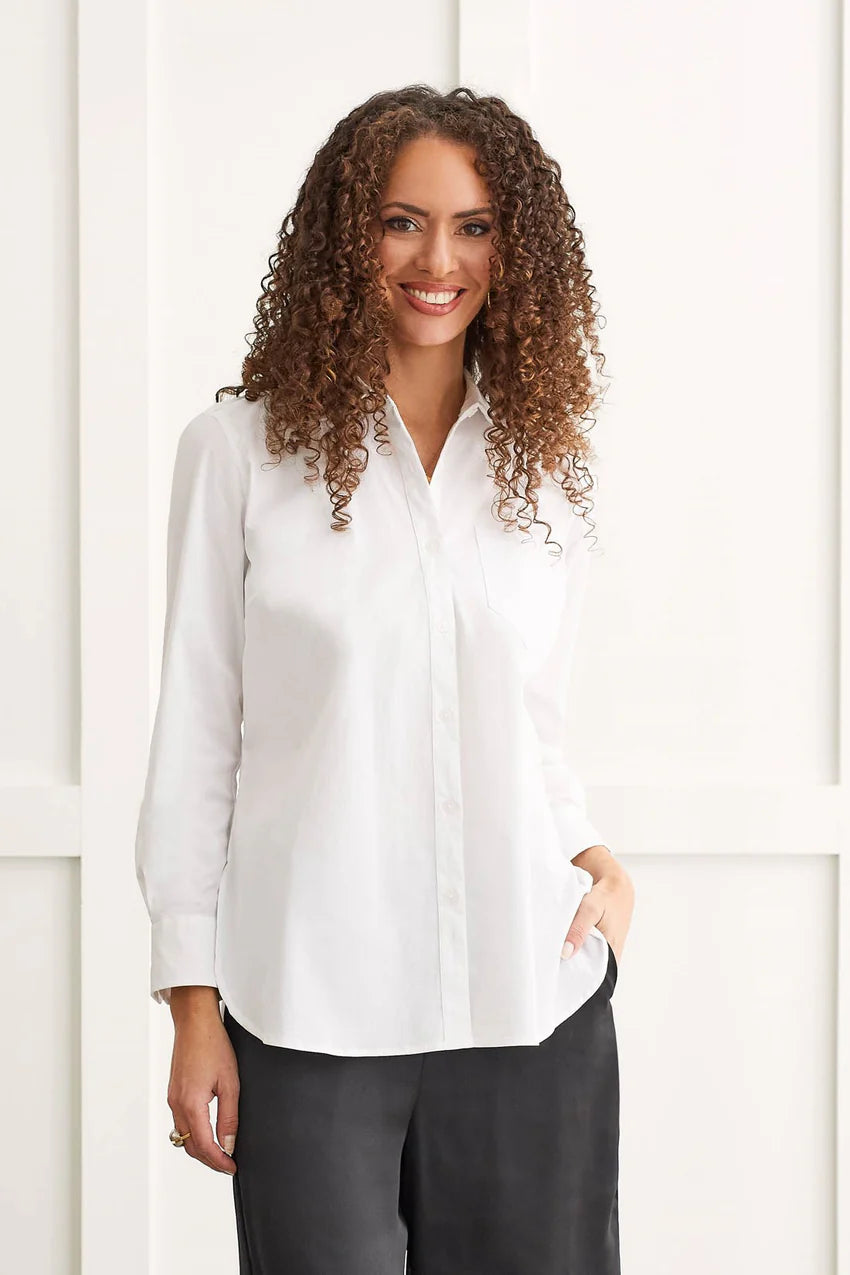 Classic White Button Up Shirt