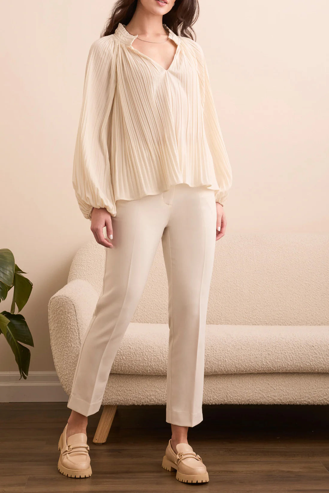 Delilah Ruffle Collar Blouse