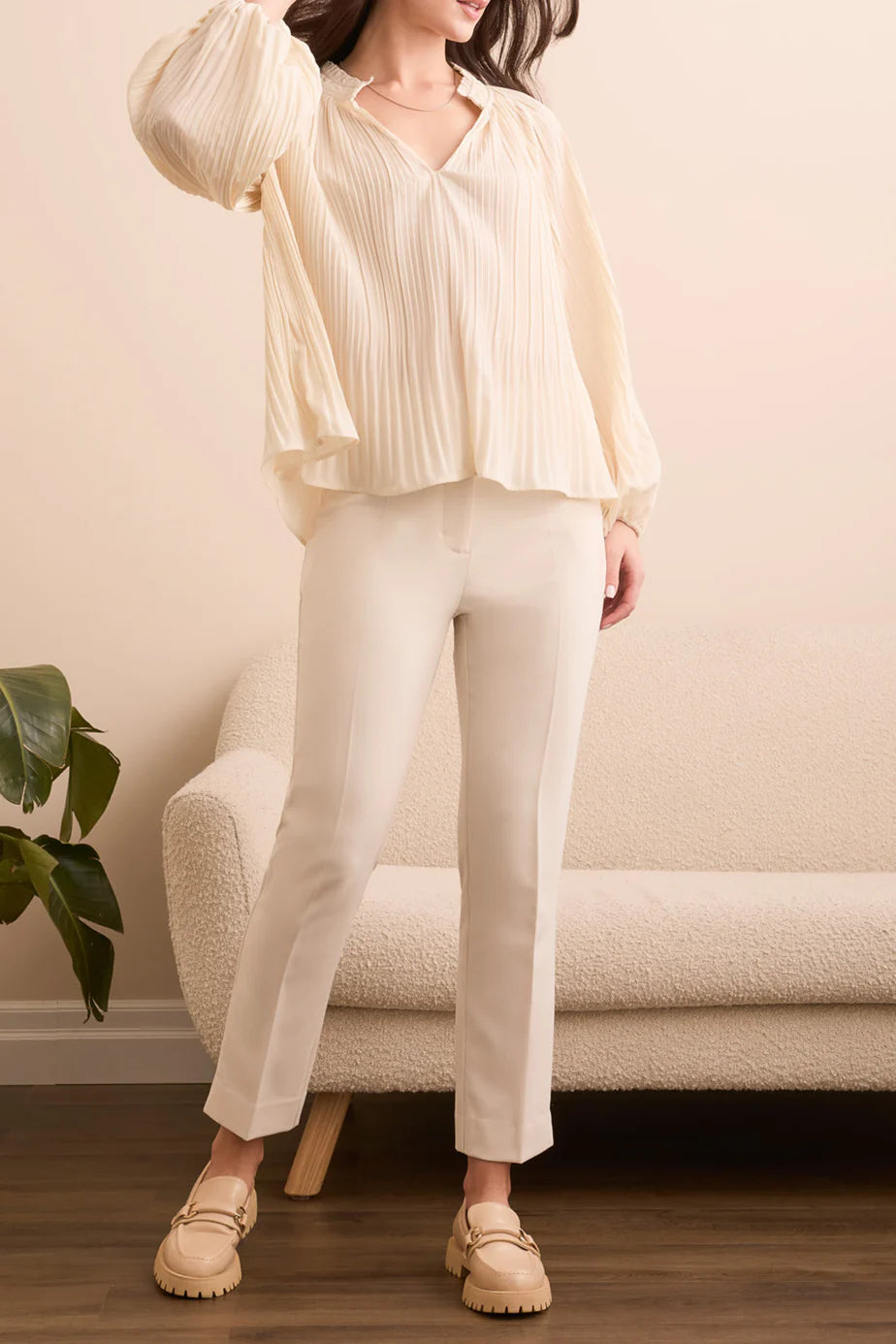 Delilah Ruffle Collar Blouse