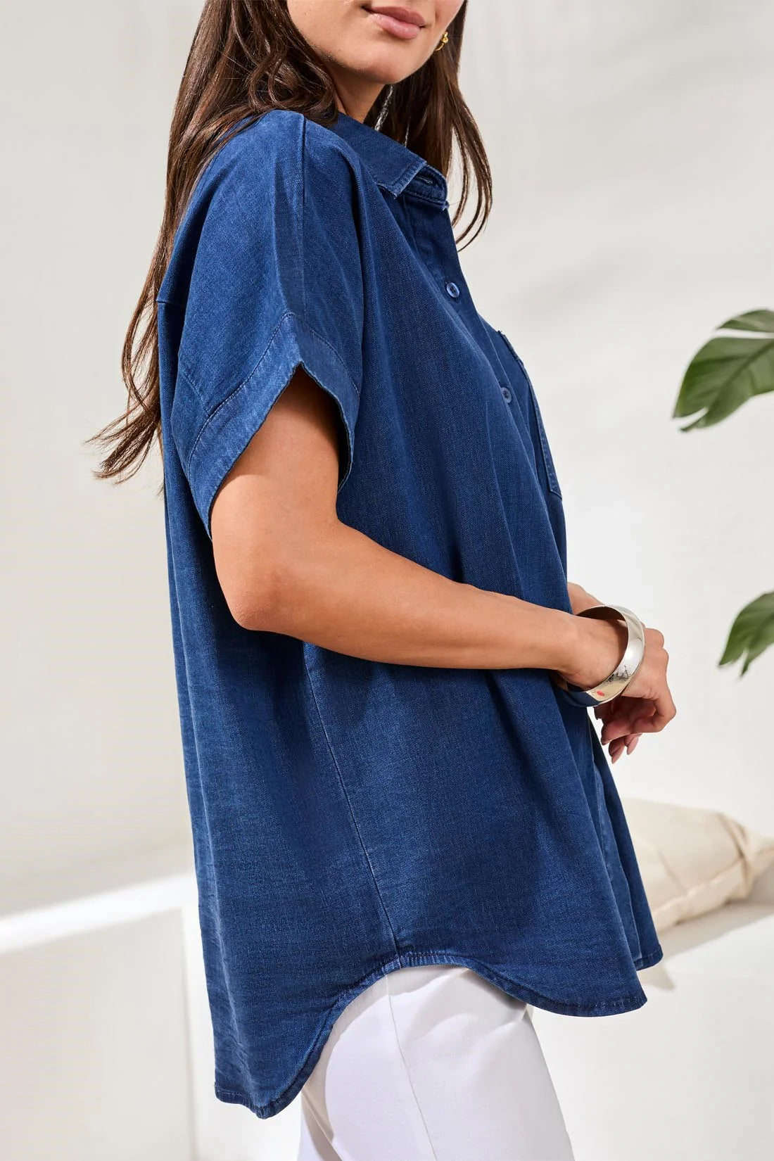 Drop Shoulder Camp Shirt