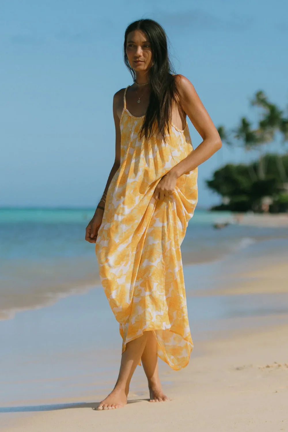 Maxi Dress with Braided Straps