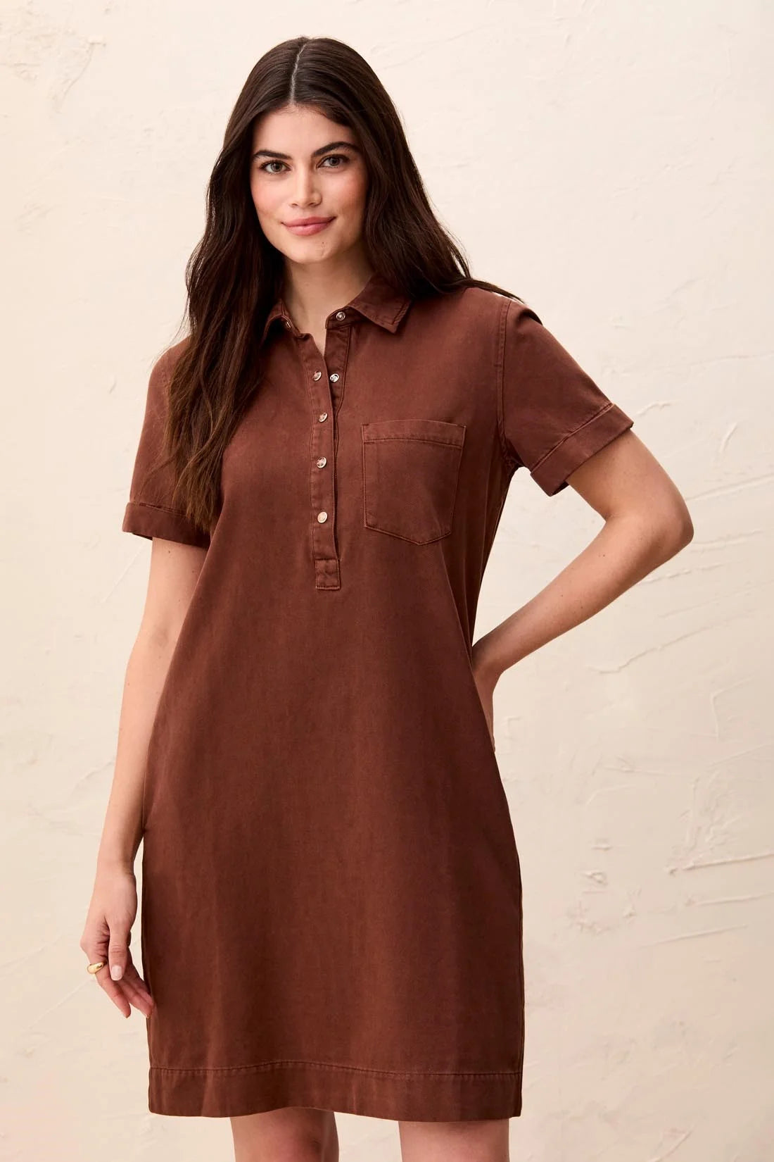 Pop Over Shirt Dress