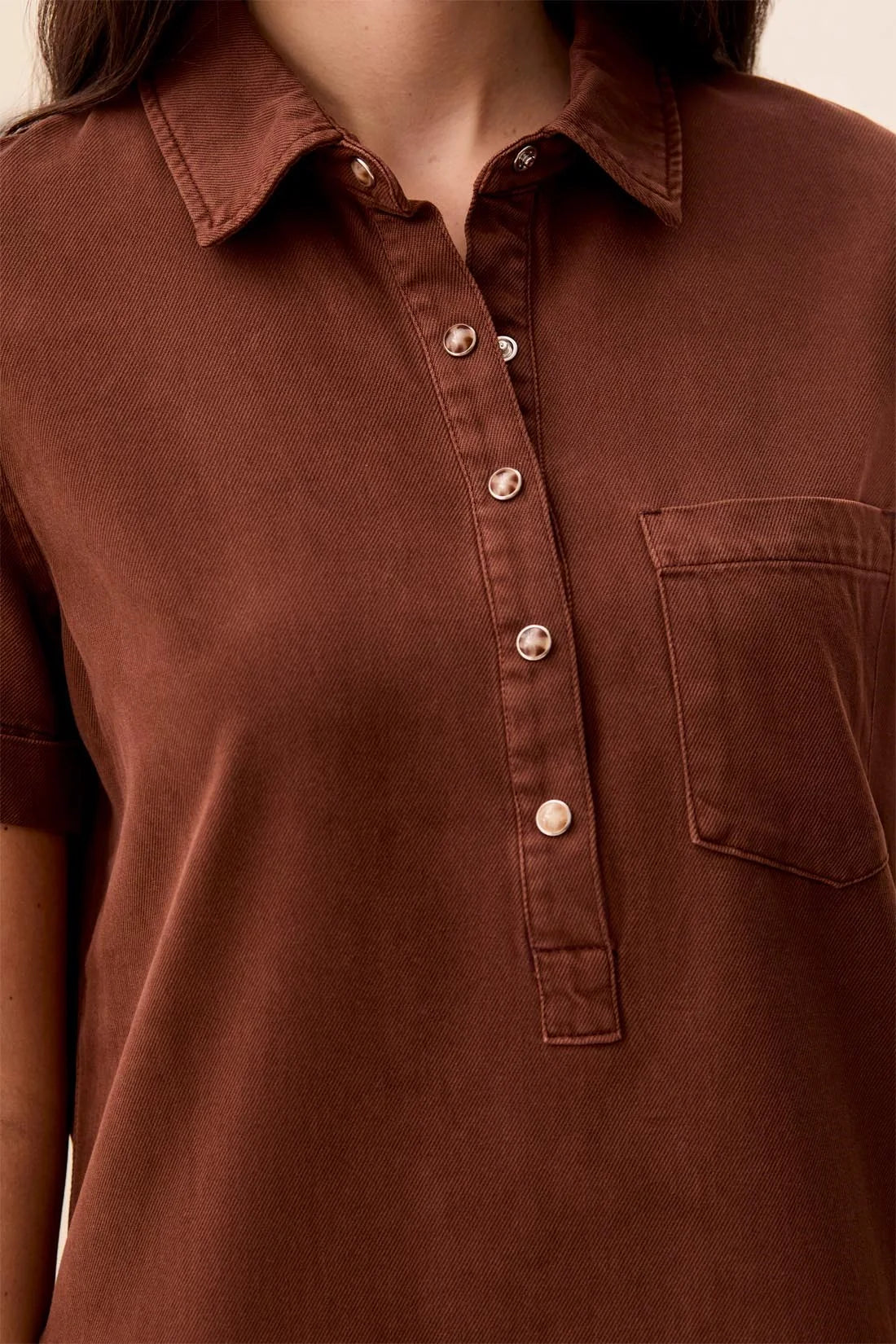 Pop Over Shirt Dress