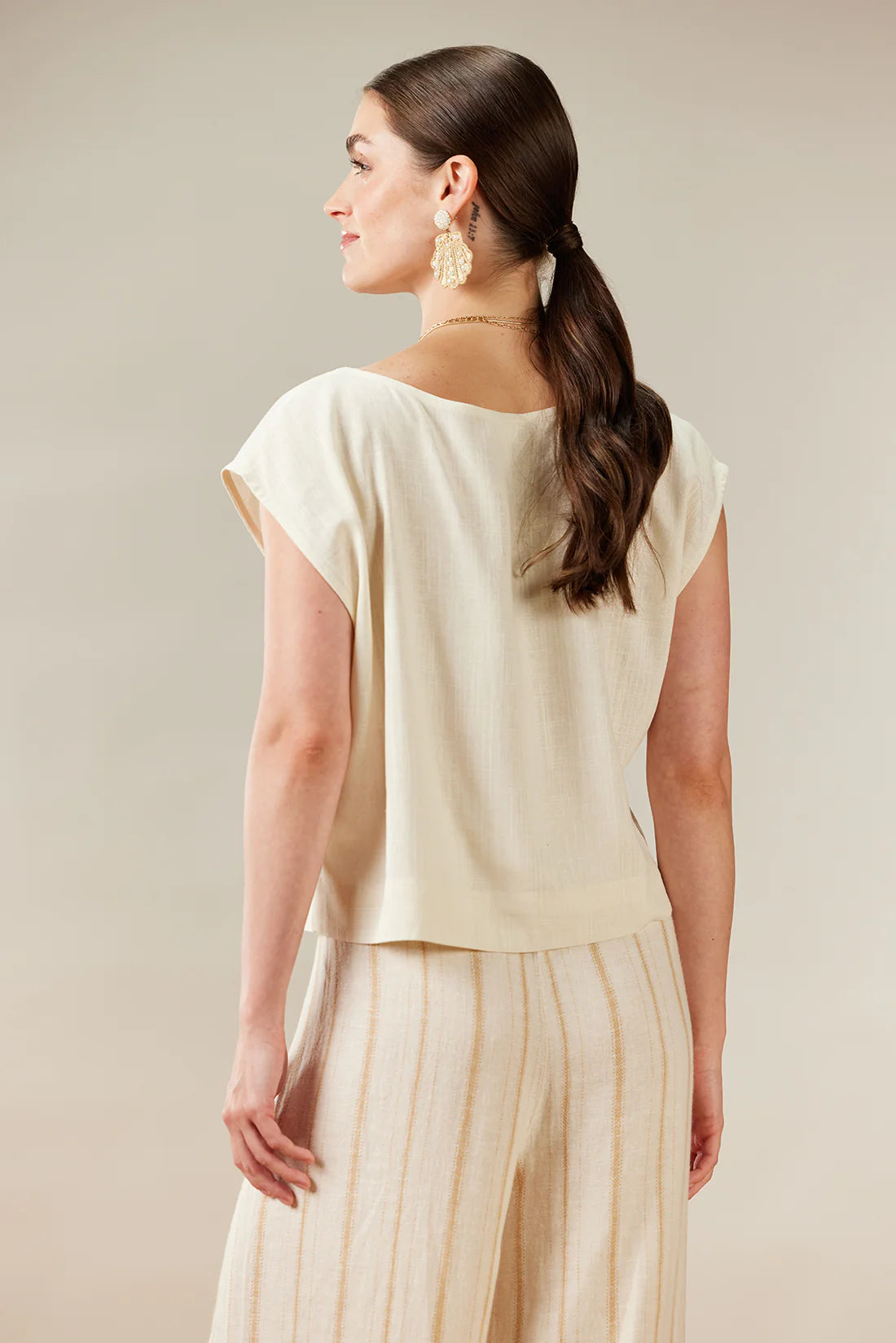 Essential Drop Shoulder Top
