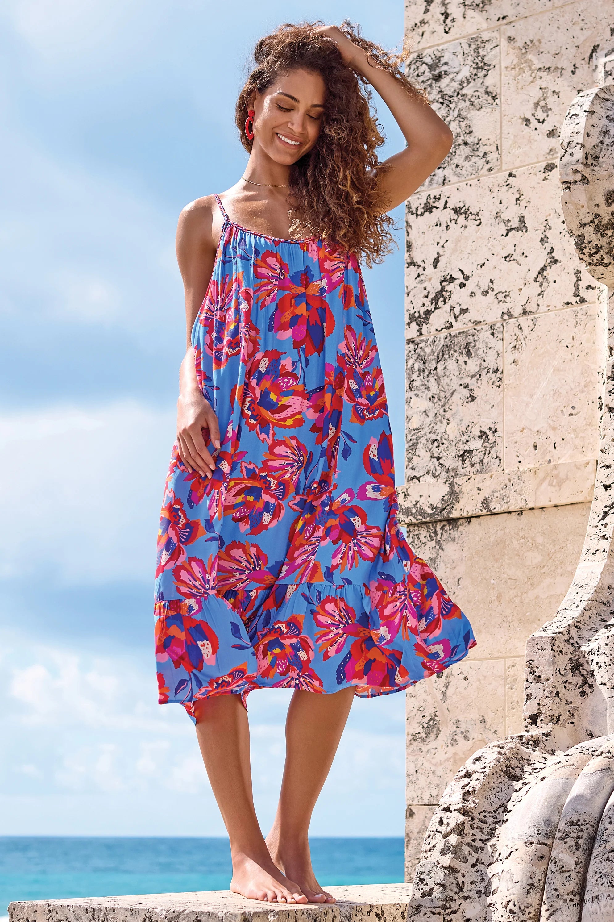 Turkish Sea Sleeveless Dress