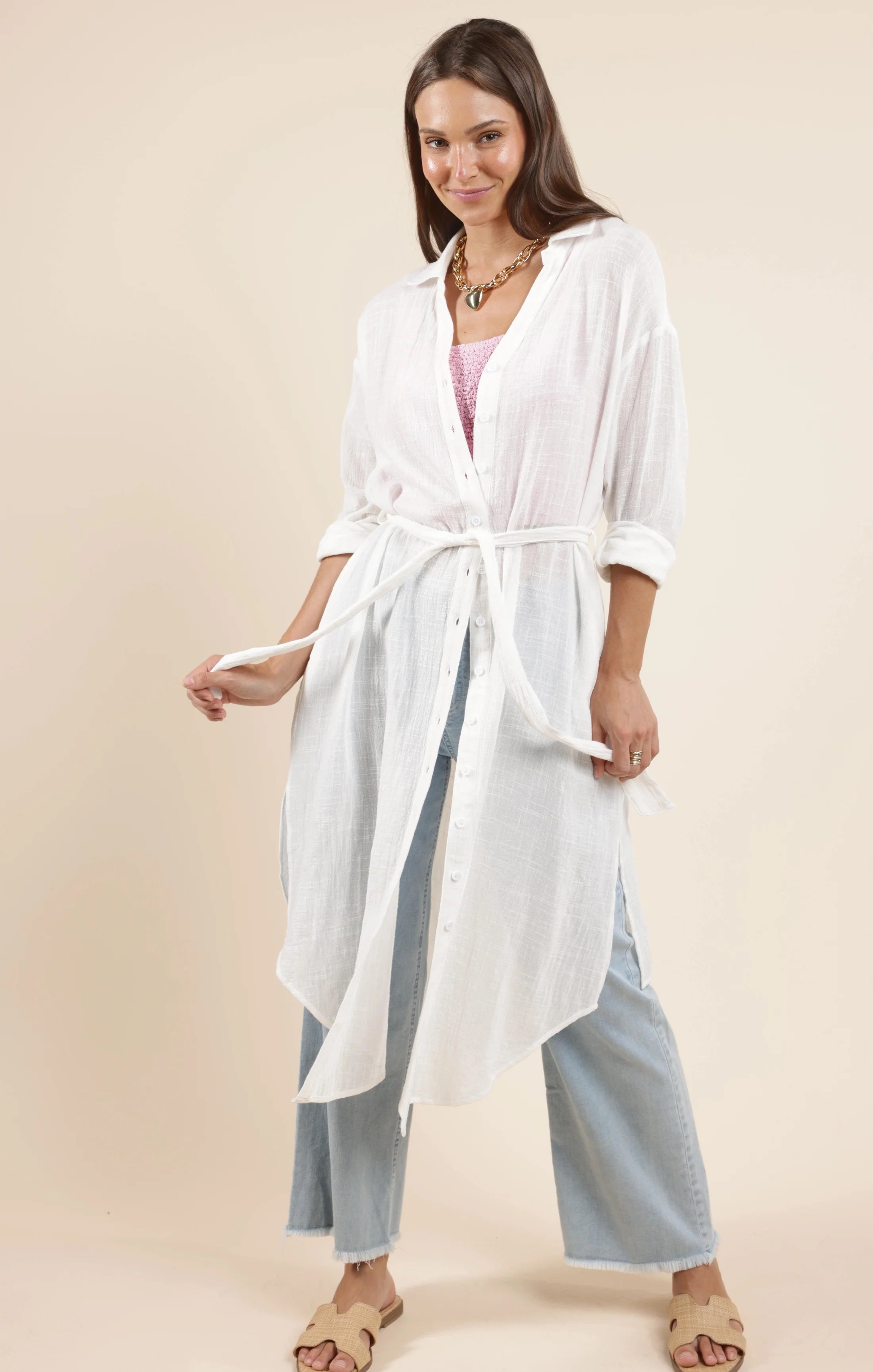 So Cal Shirt Dress Duster