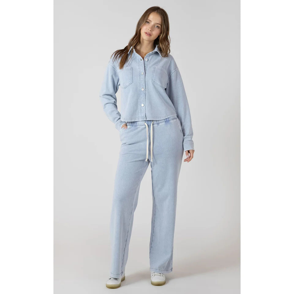 Cropped Knit Overshirt