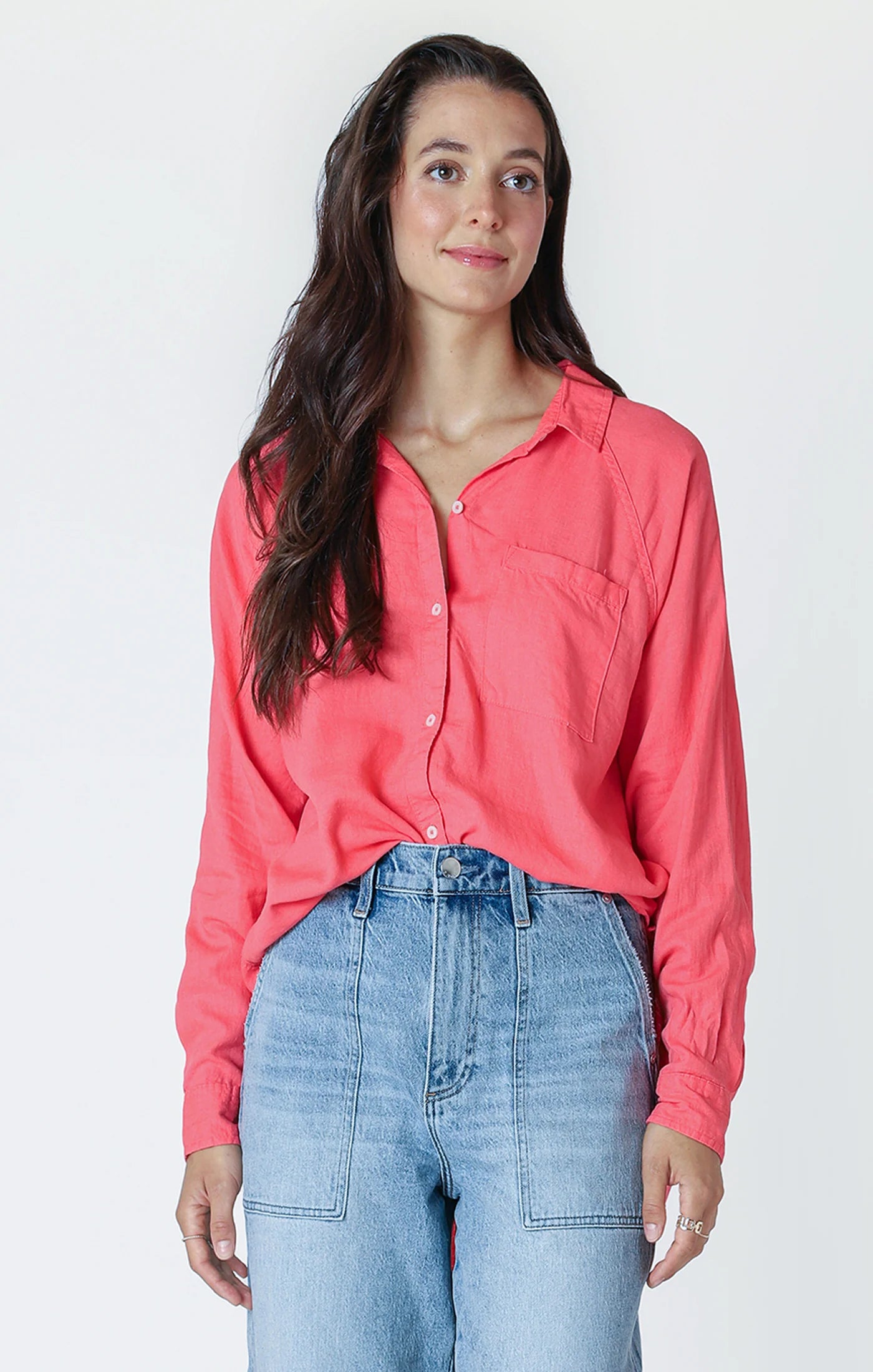 Button Front Blouse