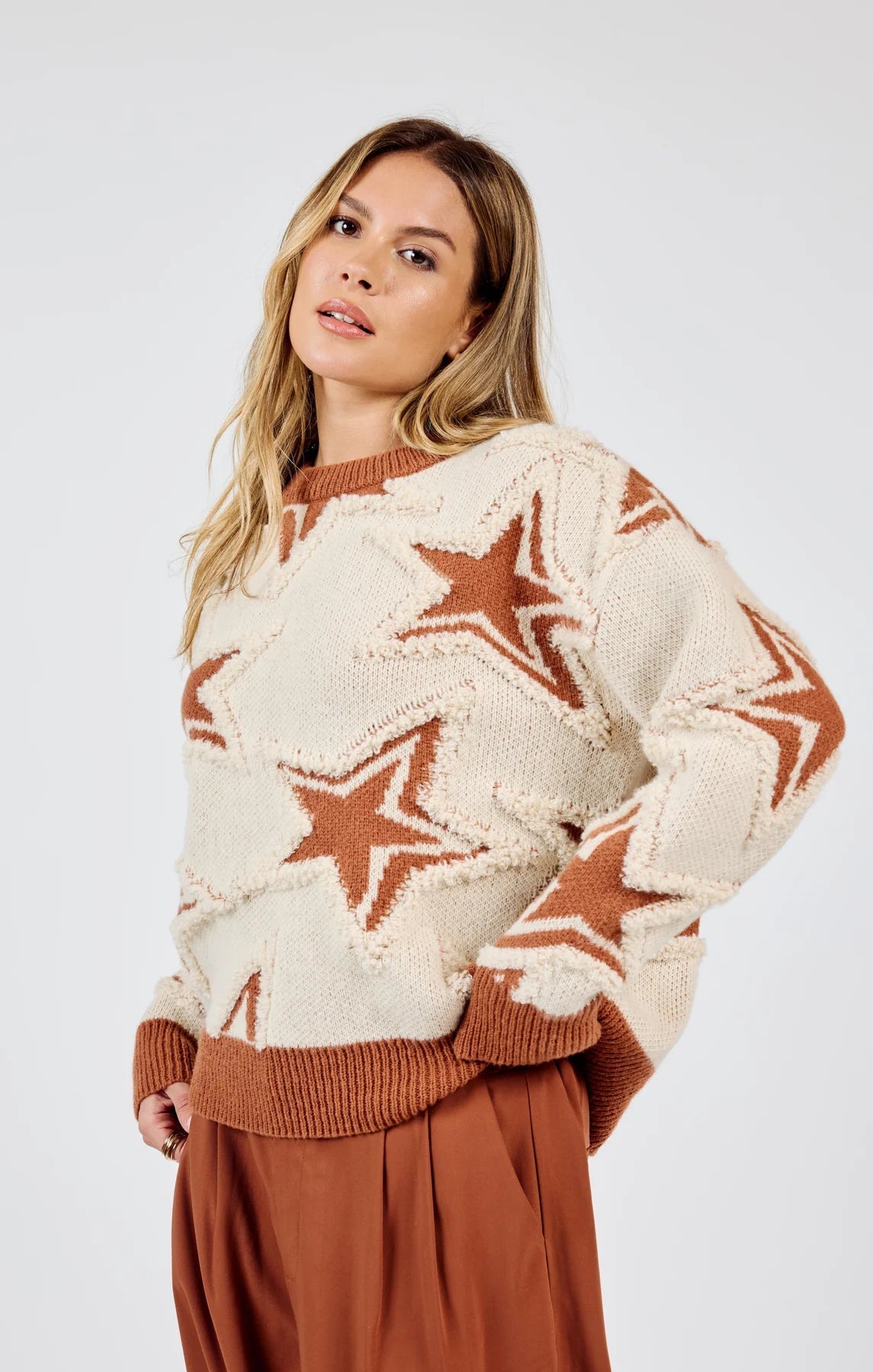 Show Time Start Intarsia Sweater