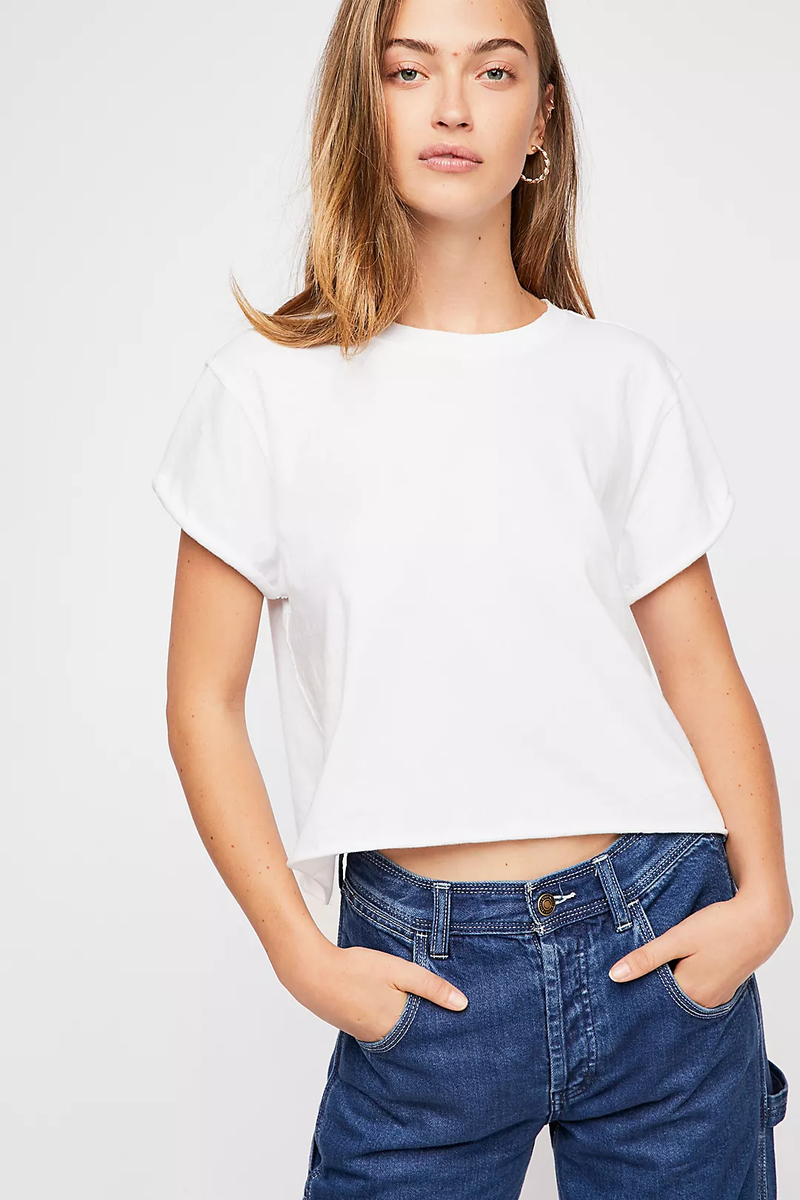 (取寄) フリーピープル レディース ザ ティー ザット ゴット アウェイ Free People women The Tee That Got Away White Women's Bamboo Current Boxy Tee - Bright White – Free Fly